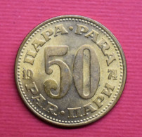 Coins Yugoslavia Serbia   50 PARA 1974 RARE (TIRAGE 33 000) KM#46.1 - Yougoslavie