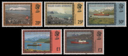 Süd-Georgien 1985 - Mi-Nr. 88-92 III ** - MNH - Landschaften / Landscapes - Géorgie Du Sud