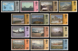 Süd-Georgien 1984 - Mi-Nr. 78-92 II ** - MNH - Landschaften / Landscapes - Südgeorgien