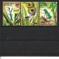 1987 NIGER 725-27 ** Insectes Utiles, Guêpe - Niger (1960-...)