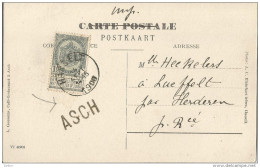 _5pk-002:kaart Als Imp Gepost: Stationbus: ASCH: N° 53: E11: HASSELT/zichtkaart: ASCH Campine Limb. " DU BON AIR " HOTEL - As