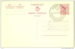 1p-301: POSTKAART/CARTE POSTALE : 2,- F: HASSELT 17-4-61 POSTTENTOONSTELLIING - Commemorative Documents