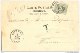 _5Tx940: TX6:  WAREMME 1899: Niet-gefrankeerde Postkaart: Verstuurd Uit CHENEE: CHEVREMONT Chapelle Couvent Hôtel Notre - Cartas & Documentos