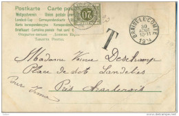 4cp-807: Fantasiekaartje: Niet Gefrankeerd; Getaxeerd: TX6:* LANDELIES *: Sterstempel Verstuurd Uit BRAINE-LE-COMTE 1904 - Storia Postale