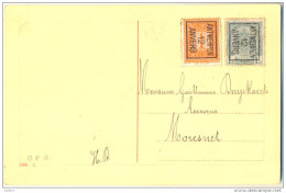 4cp864 N° 20- Tab + 28-tab Op Fantasie Kaartje.. - Typos 1906-12 (Wappen)