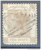 _5Rr-998:  HONGKONG: Mi.: 8:  Met Korte Hoek.. - Used Stamps