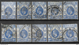 9Ab-971: Restje 10 Zegels   N°104: ... Verder Uit Te Zoeken.. - Used Stamps