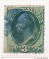 _Us918: WASHINGTON  3 Cents # 184 : Nice Postmark  : Blue Inkt - Used Stamps