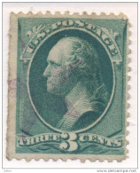 _Us920: WASHINGTON  3 Cents # 184 : Nice Postmark:  Violet Star - Used Stamps