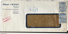 _6ik-863:EXPRES:N° 2x 771: MERY    -8 . X   -8 49 : Spoorwegstempel : Geen Aankomststempel - 1948 Exportación