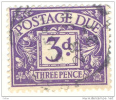 _Ug982: Postage Due: S.G.N° D14:  - Y.&T.N° 12: 3d.  Block Cypher - Filigrane H - Strafportzegels