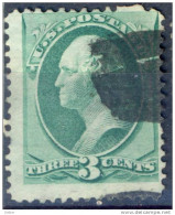 _Us967: WASHINGTON  3 Cents # 184  Nice Perforation Error.. - Used Stamps