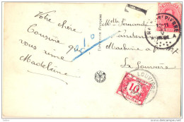 Ny798: TX27 1A LA LOUVIERE 1A  1921 / Getakseerde Fantasiekaart Met N°138: A HAINE-ST- PIERRE A - Lettres & Documents