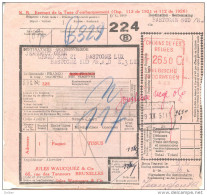 _Vb956: D.C.1809  Roodstempel CHEMIN DE FER BELGES Fr-26.50 RAD + Correctie In De Berekening ...  Met NAMUR QUAI - Other & Unclassified