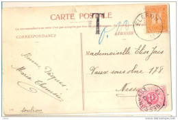 _2n433: CARTE POSTALE: LIEGE -Etang Du Square D'Avroy: N°108-tab: FLERON: Getaxeerd: TX5: NESSONVAUX - Covers & Documents