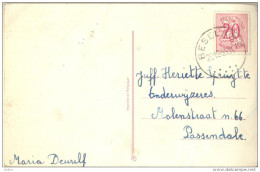 4Cp-264: Nieuwjaarskaartje Met N° 851: BECELARE 1955 >  Passensale - 1951-1975 Heraldischer Löwe (Lion Héraldique)