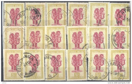 _Fh809: 18 Zegels: Maskers 1947 ...om Verder Uit Te Zoeken.... - Used Stamps