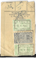 _7Fs-746:  ATHUS / 19 V 1943 / MARCHANDISES : 3 Zegels   / Fragment - Sonstige & Ohne Zuordnung
