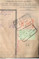 _7Fs-818: BRUXELLES PLACE LIEDTS BRUSSEL LIEDTS PL./ /  1  /op Fragment:: 2 Zegels - Other & Unclassified