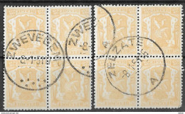 8Nz-985: N° 710 In Bl.v4: ZWEVEGEM & ZELZATE  A - 1935-1949 Petit Sceau De L'Etat
