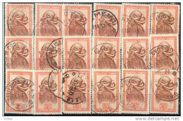 _Tz990: 18 Zegels 6,50F Masker:  ..om Verder Uit Te Zoeken - Used Stamps