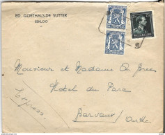 _6ik-890: N° 644 & 2x N°426: Op Expresbrief: EEKLOO T 24.VII 1945 T > BARVAUX VALLEE DE L'OURTHE- SEJOUR IDEALE 28-8-45- - 1936-1957 Col Ouvert