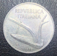Italia 10 Lire, 1972 - 10 Liras