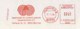 962  Coopération Chrétienne-judaïque: Ema D'Allemagne, 1994. Christian-Jewish Collabortion Munich, Germany  - Jewish