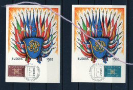 (alm) EUROPA CEPT 1963 CARTE MAXIMUM  NEDERLAND PAYS BAS - Cartoline Maximum