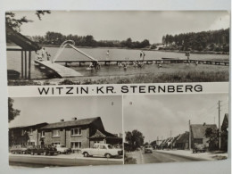 Witzig, Kr. Sternberg, Gaststätte "Deutsches Haus", Alte DDR-Autos, 1984 - Sternberg