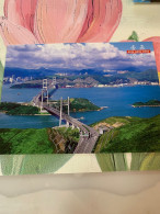 Hong Kong Postcard Landscape Bridge Underground MTR Island Mountain - Covers & Documents