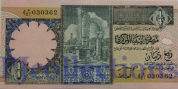 LIBYA 1/4 DINAR 1991 PICK 57b AUNC - Libië