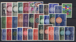 Europa CEPT 1960 Annata Completa / Complete Year Set **/MNH VF - Années Complètes