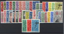 Europa CEPT 1962 Annata Completa + Foglietto / Complete Year Set + S/S **/MNH VF - Années Complètes