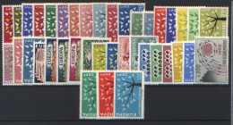 Europa CEPT 1962 Annata Completa + Foglietto / Complete Year Set + S/S **/MNH VF - Años Completos