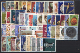 Europa CEPT 1976 Annata Completa + Foglietti / Complete Year Set + S/S **/MNH VF - Volledig Jaar