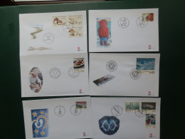 FDC GROENL./ 12 FDC GROENLAND ANNEE 2005 COTE YVERT TIMBRES 107.25 € NR. 416/33+BLOC 30 - FDC