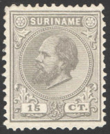 Suriname 1889 NVPH Nr 8 Ongebruikt/MH Koning Willem III - Suriname ... - 1975