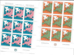 0156g: Kleinbögen Jugoslawien 1989 Europäische Unesco- Konferenz - 1989