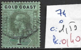 CÔTE DE L'OR 74 Oblitéré Côte 1.50 € - Gold Coast (...-1957)