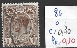CÔTE DE L'OR 84 Oblitéré Côte 0.30 € - Gold Coast (...-1957)