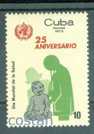 1973 Doctor,mother,child,WHO/OMS,World Health Organisation,CUBA,1862,MNH - WHO