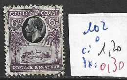 CÔTE DE L'OR 102 Oblitéré Côte 1.20 € - Gold Coast (...-1957)