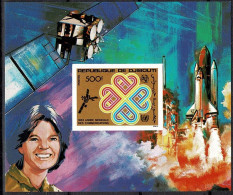 Djibouti Space 1983 ESA Satellite ECS And First US Female Astronaut Sally Ride.  IMPERF - Djibouti (1977-...)