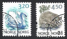 Norwegen, 1990, Mi.-Nr. 1038-1039, Gestempelt - Usados