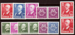 Svezia 1943 Annata Completa / Complete Year Set **/MNH VF - Años Completos