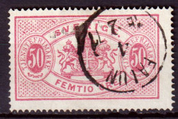 Svezia 1874 Servizio Unif. 10B Dent/perf 14 O/Used VF/F - Dienstzegels