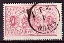 Svezia 1874 Servizio Unif. 10B Dent/perf 14 O/Used VF/F - Officials