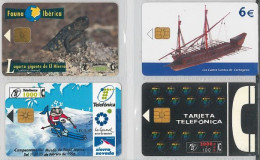 LOT 4 PHONE CARDS SPAGNA (ES132 - Andere & Zonder Classificatie