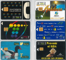 LOT 6 PHONE CARDS SPAGNA (ES130 - Andere & Zonder Classificatie
